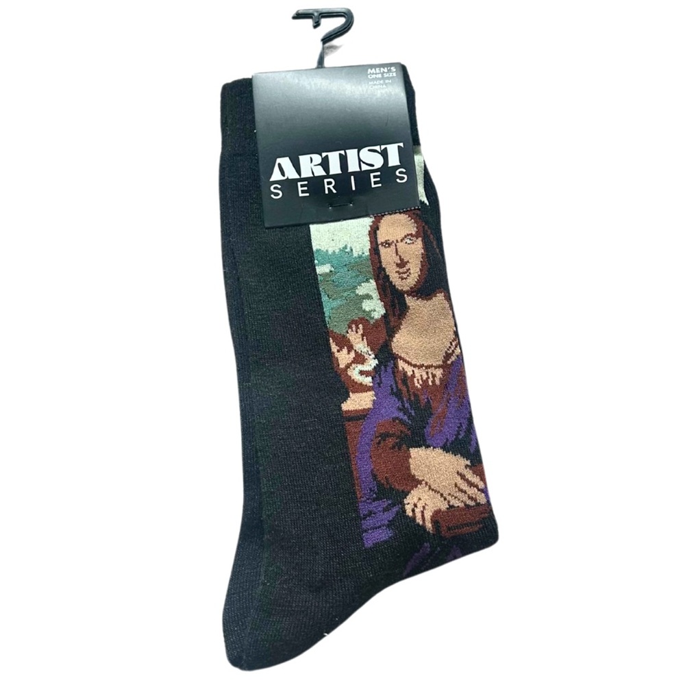Artist Series: Mona Lisa da Vinci Art Crew Socks | Men’s O/S | NWT